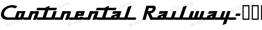 Continental Railway字体转换